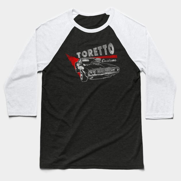 Toretto Customs Baseball T-Shirt by drewbacca